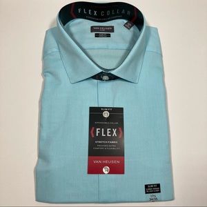 Van Heusen 17.5, 34/35 Slim Fit Dress Shirt NWT